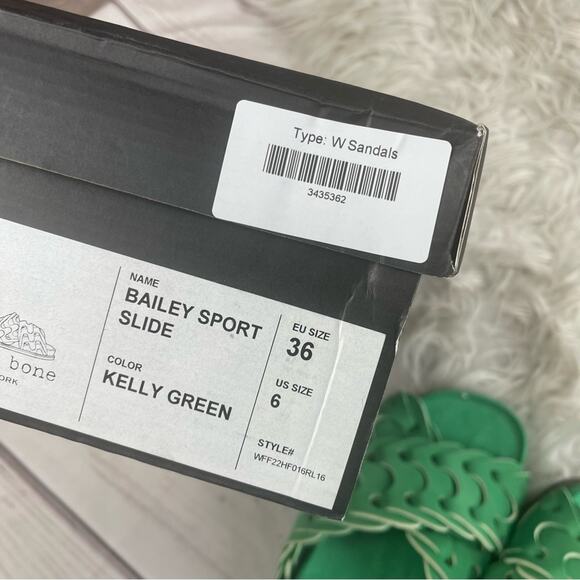 Rag & Bone Bailey Sport Slide Sandal in Kelly in‎ Green Size 36 - Picture 9 of 9